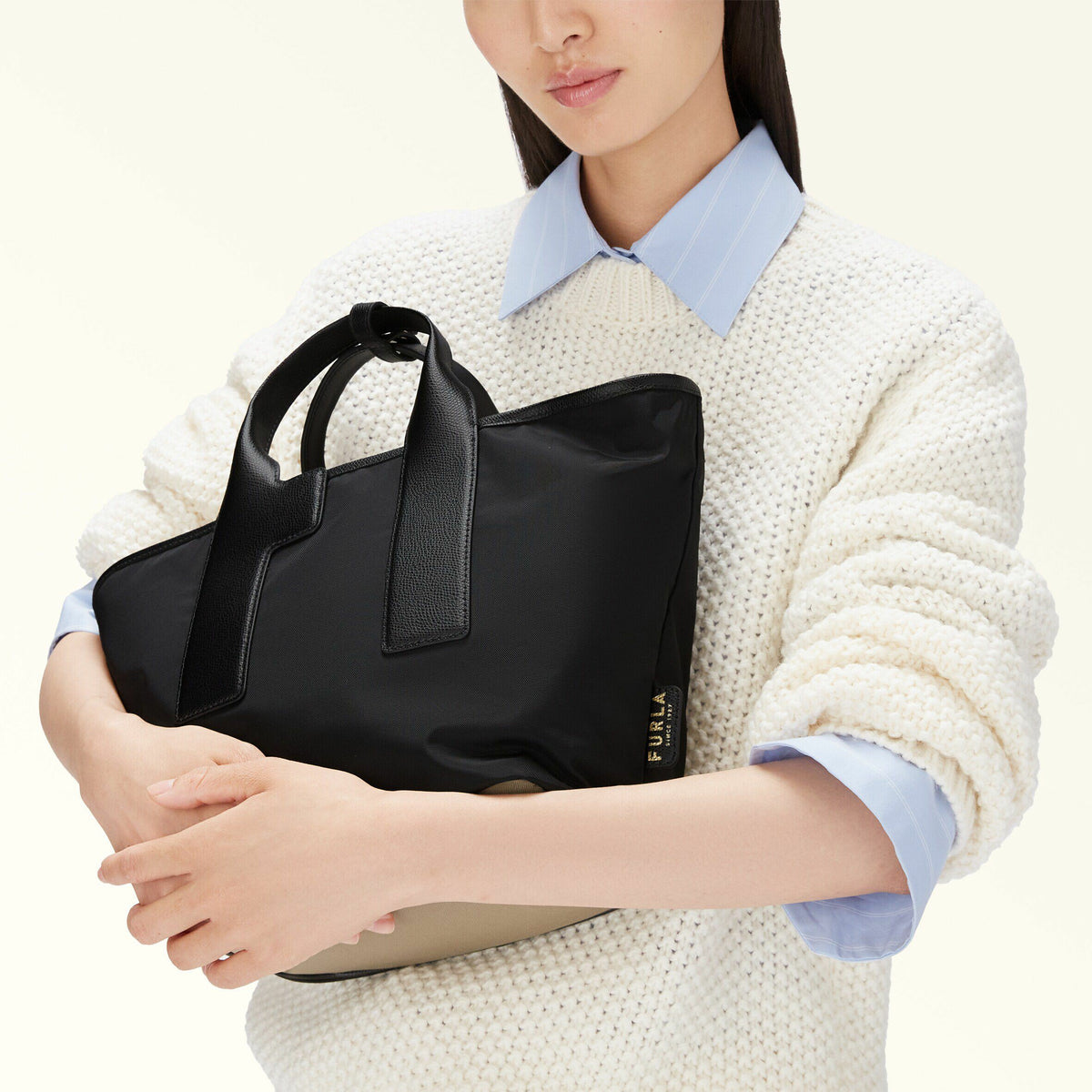Totes Nero+vetiver PIUMA - Furla Bags