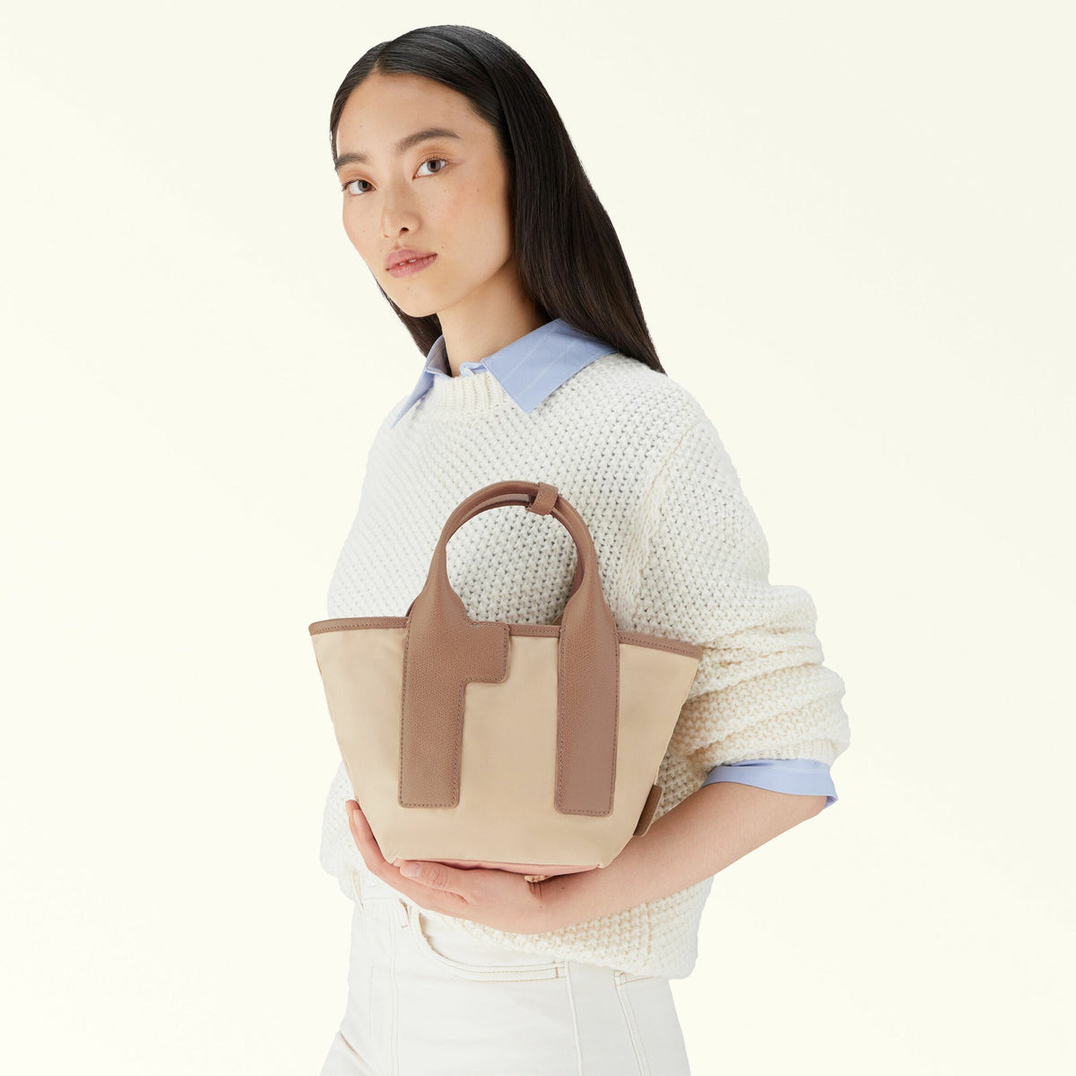 Totes Ballerina I+alba+greige PIUMA - Furla Bags