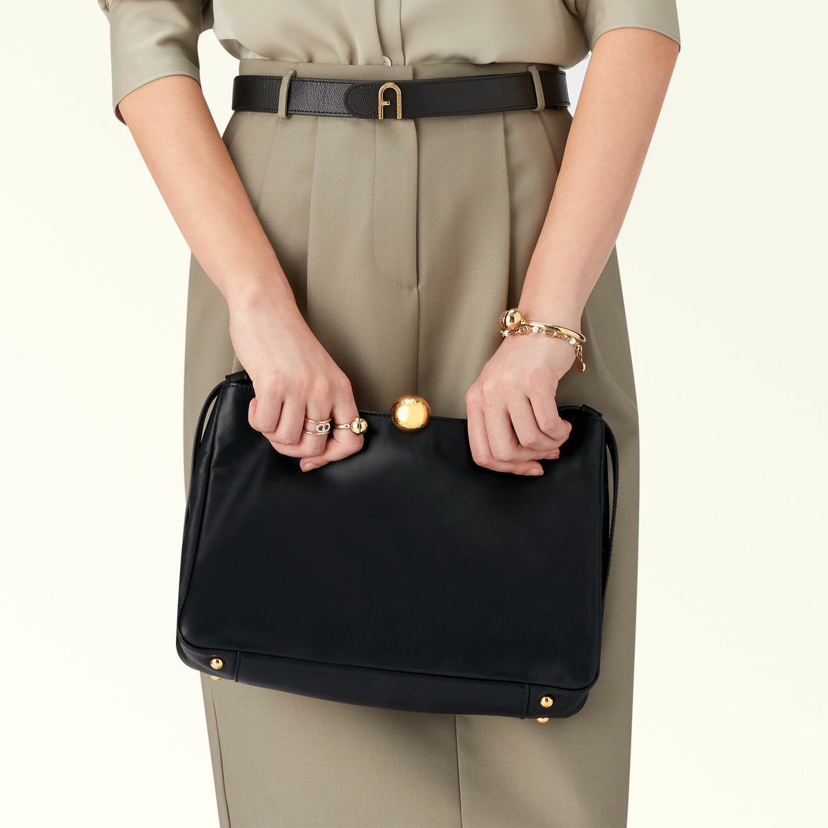 Shoulder Bag Nero SFERA SOFT - Furla Bags