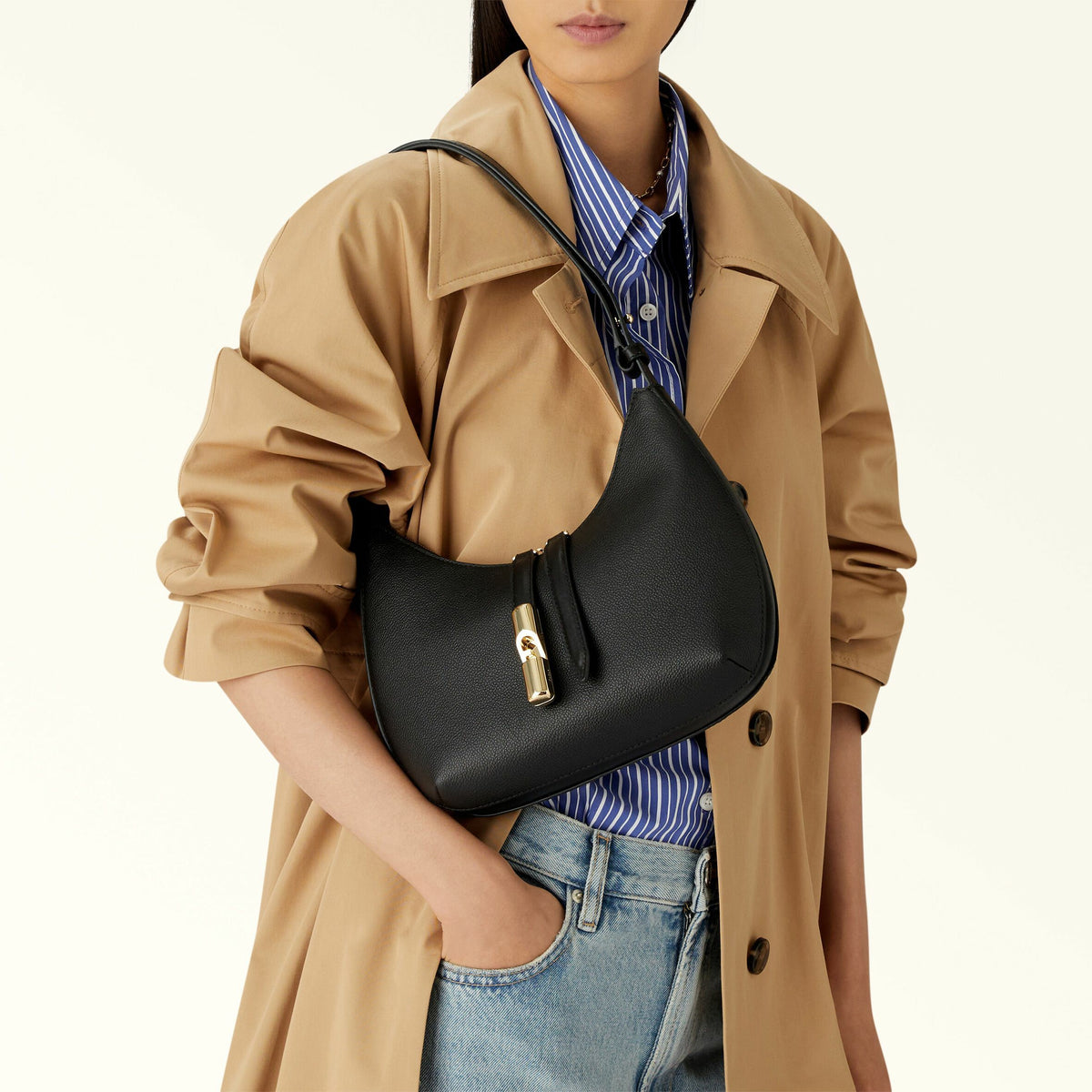 Shoulder Bag Nero GOCCIA - Furla Bags