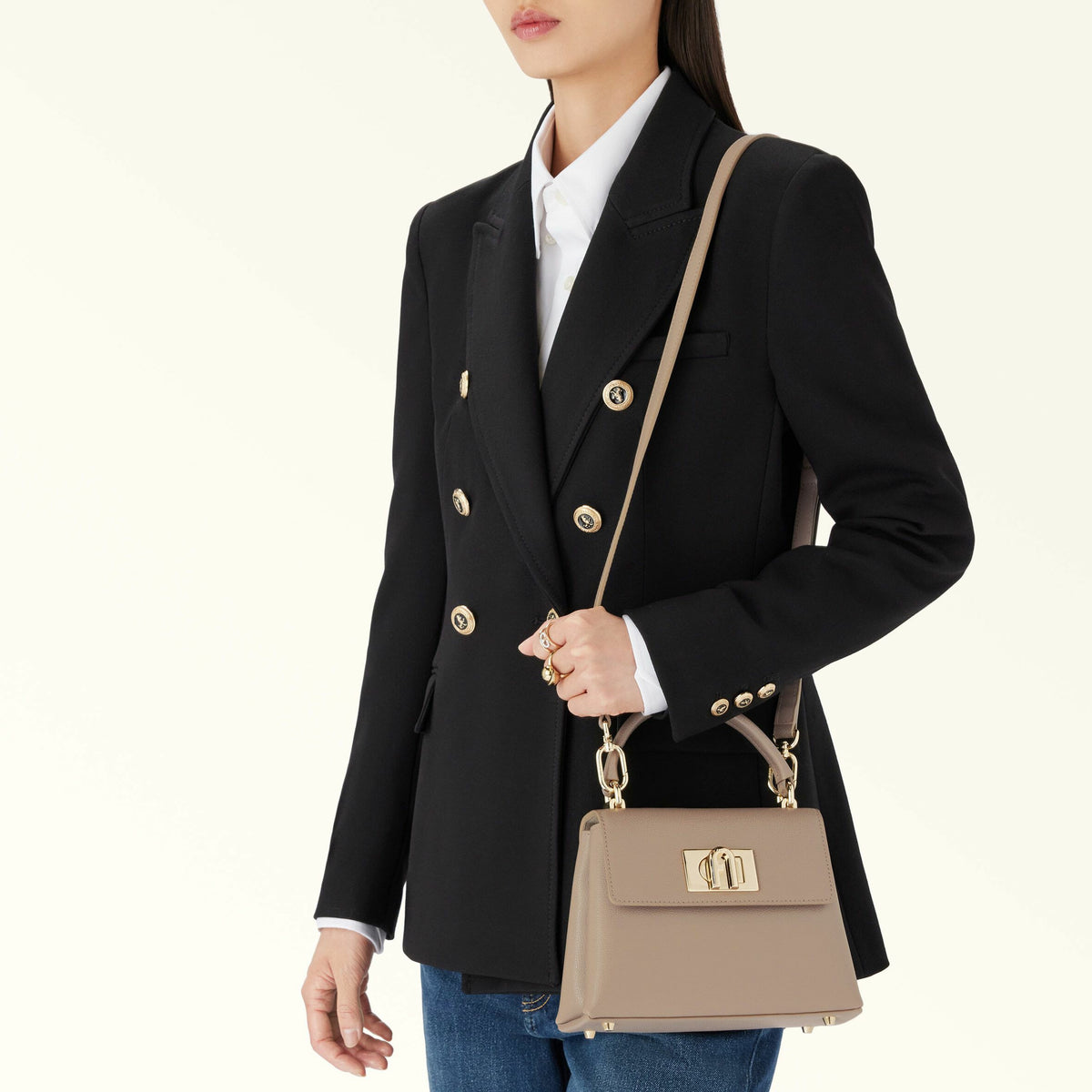 Top Handle Stucco Gray 1927 - Furla Bags