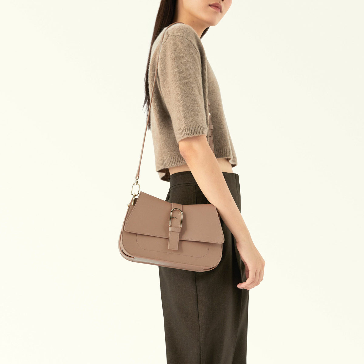 Top Handle Greige FLOW - Furla Bags