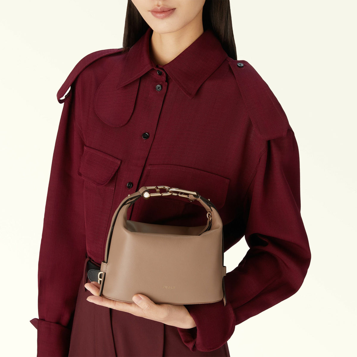 Mini Bag Greige NUVOLA - Furla Bags