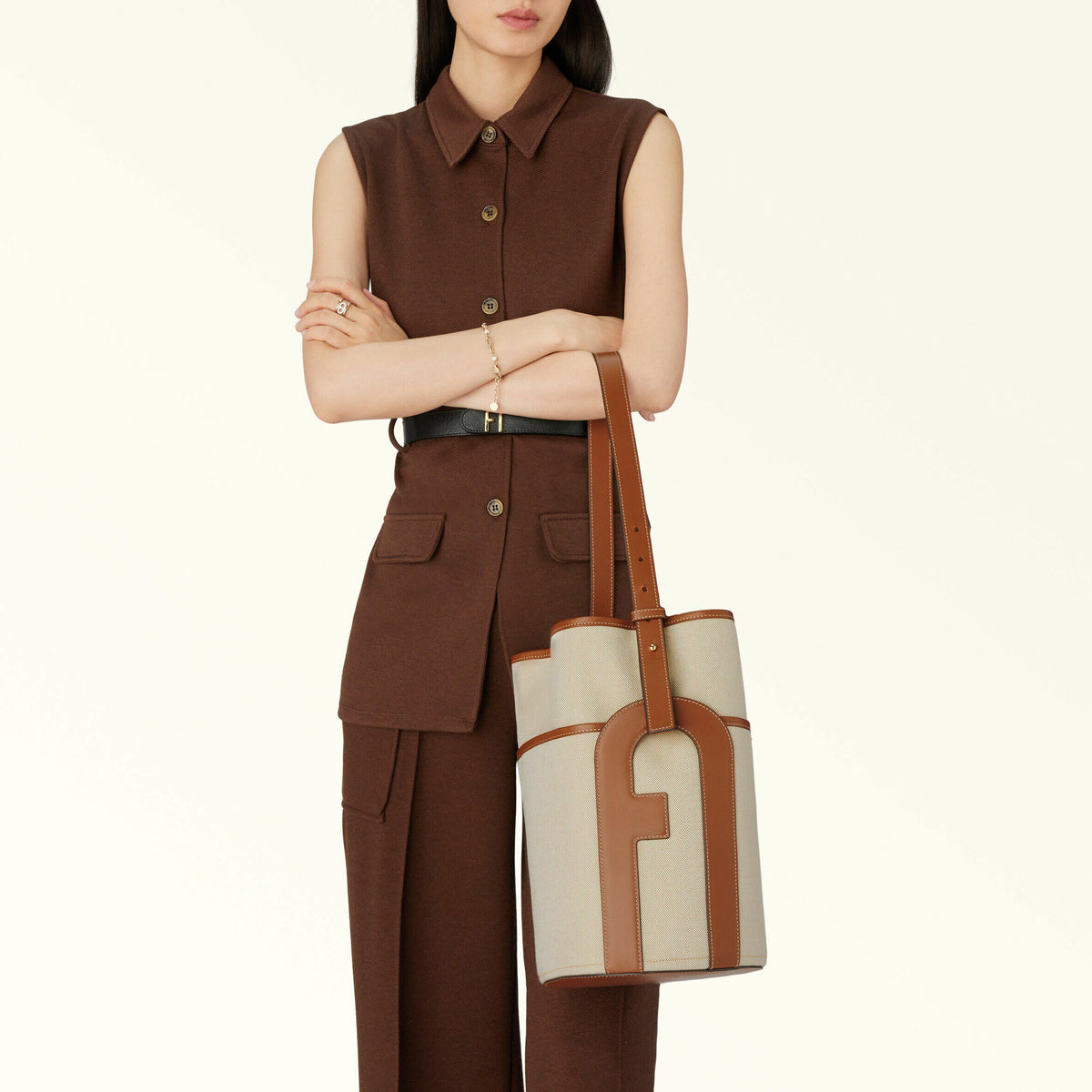 Bucket Bags Toni Cognac LIDO - Furla Bags