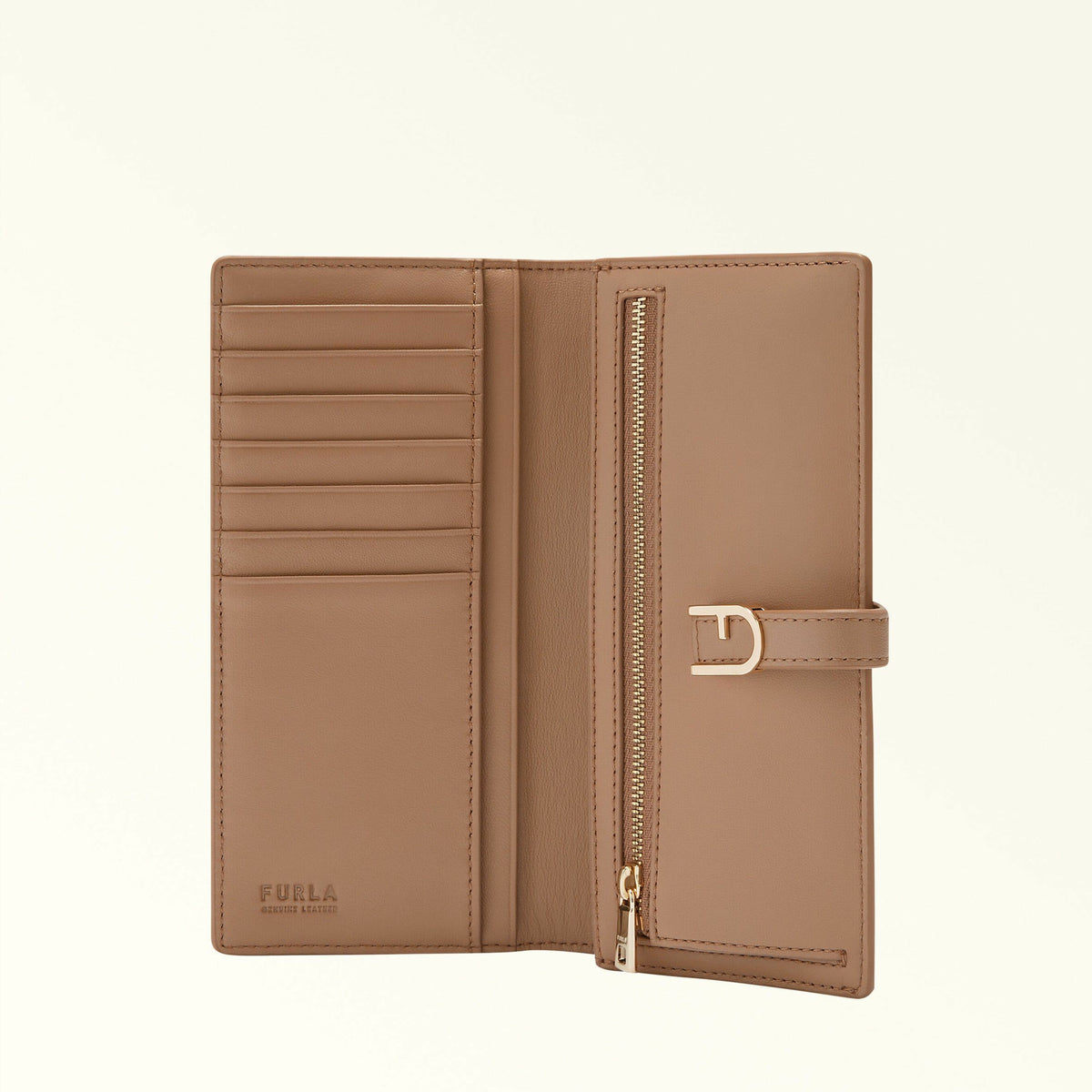 Compact Wallet Greige FLOW - Furla Wallets