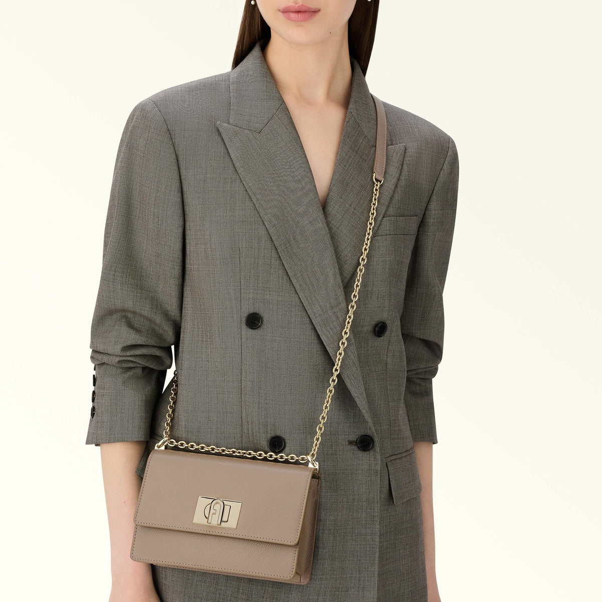 Crossbody Stucco Gray 1927 - Furla Bags