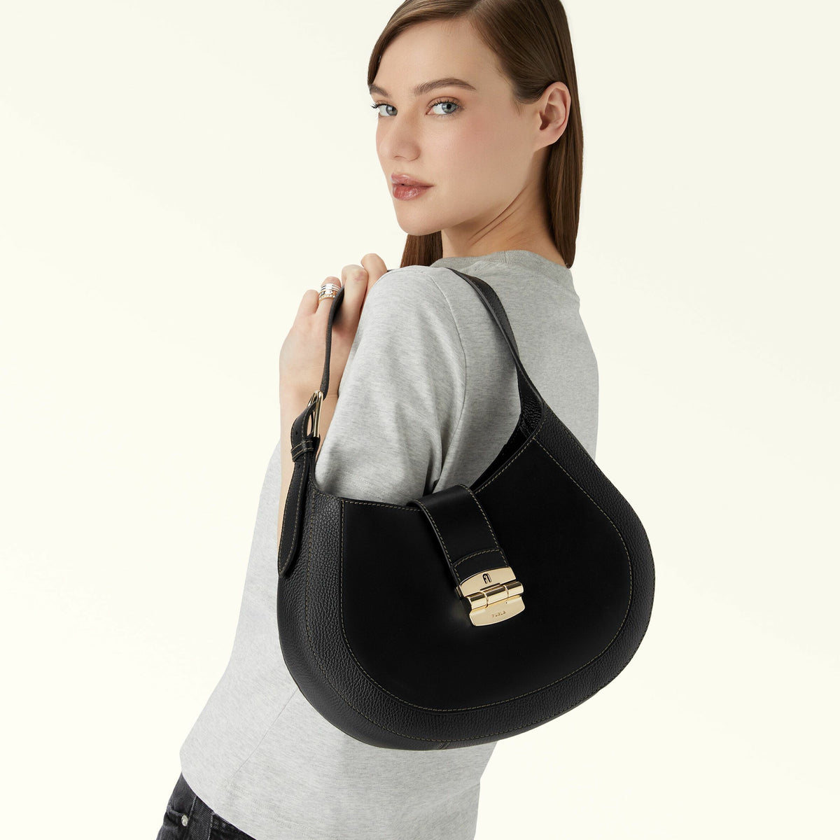 Shoulder Bag Nero CLUB 2 - Furla Bags