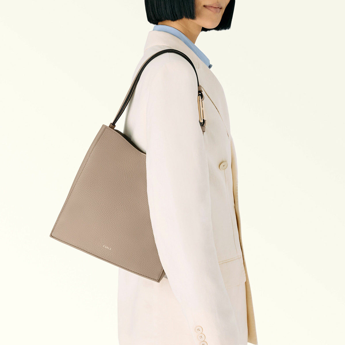 Bucket Bags Stucco Gray NUVOLA - Furla Bags