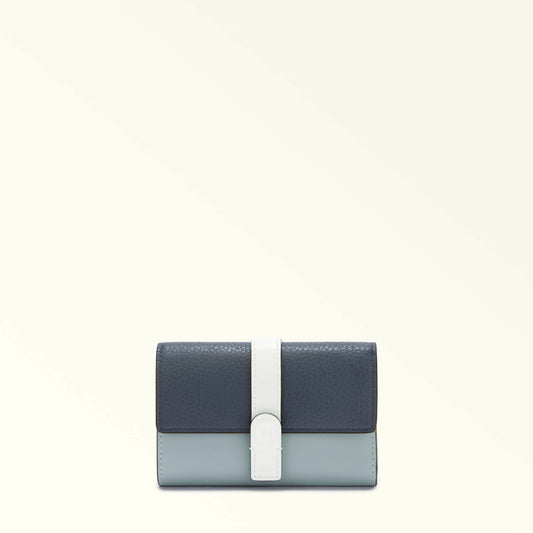 Compact Wallet Denim+nuvola+panna GRAZIA - Furla Wallets